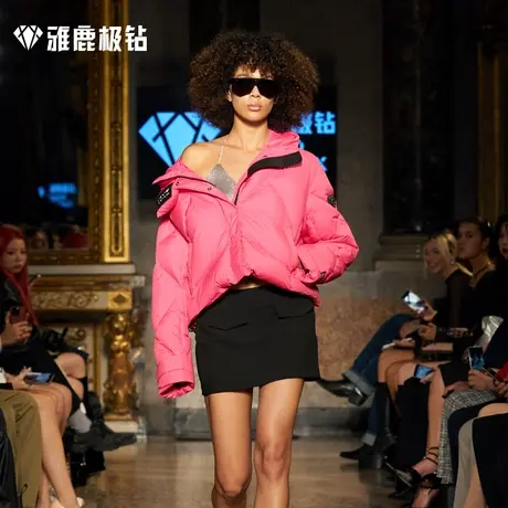 【米兰大秀同款鹅绒服】火彩系列短款羽绒服女2023冬季外套厚户外图片