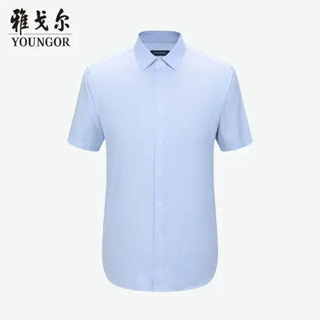 雅戈尔奥莱 商场同款男士短袖衬衫新款官方正品商务休闲短袖衬衫商品大图