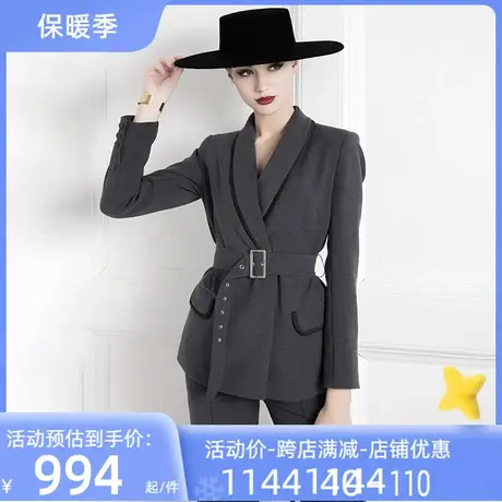 希区瑞普英伦风女总裁套装高端时尚名媛西装正装职业装气质女神范图片