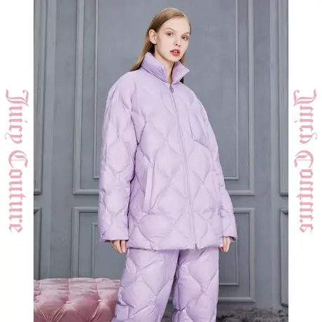 Juicy Couture橘滋2023新款与你相遇异形分割女式品牌羽绒服反季图片