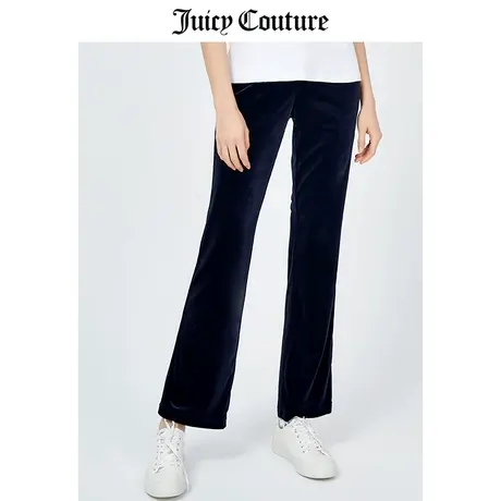 Juicy Couture橘滋美式夏季新款运动时尚休闲百搭微喇天鹅绒裤女图片