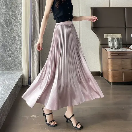 时尚百搭半身裙2025年春季新款女高级知性温柔百搭个性仙女半裙商品大图