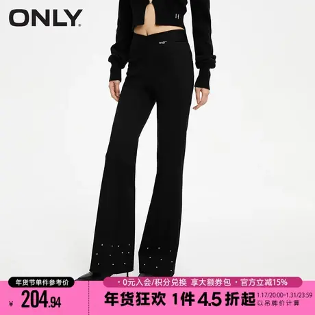 ONLY2023秋季新款时尚百搭显瘦高腰喇叭裤长裤休闲裤女|123414029图片