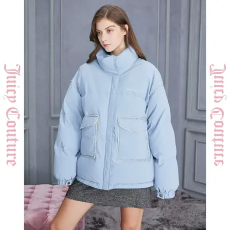 Juicy Couture橘滋2023新款冰川清仓正品印花女式品牌羽绒服反季图片