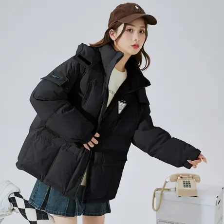 唐狮羽绒服女90鸭绒加厚保暖新款反季小个子冬装外套面包服潮流图片