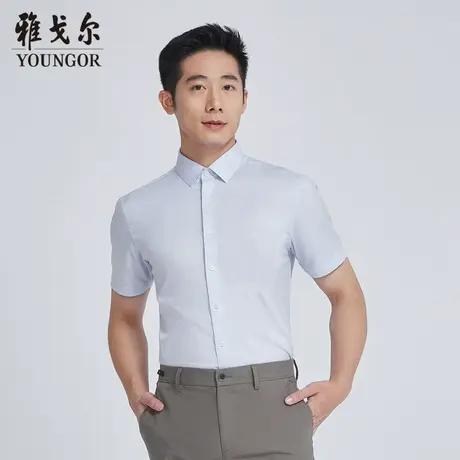 【商场同款】雅戈尔男士短袖衬衫夏季新款官方商务短袖衬衫S3259商品大图
