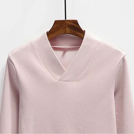 打底衫女内搭复古式汉服内衬中衣改良长袖T恤中厚上衣女黑色秋冬图片