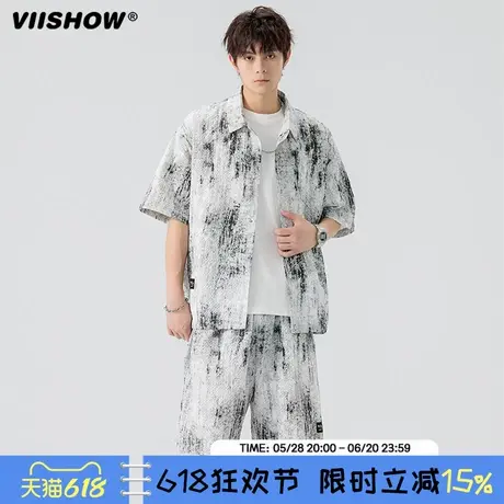 夏季新款短袖衬衫男士2025年夏季新品青年宽松韩版衬衣时尚潮上衣图片