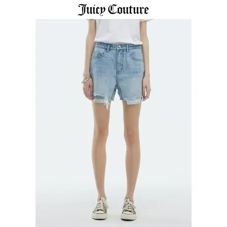 Juicy Couture橘滋短裤女2023夏季新款美式复古高腰牛仔休闲裤潮图片