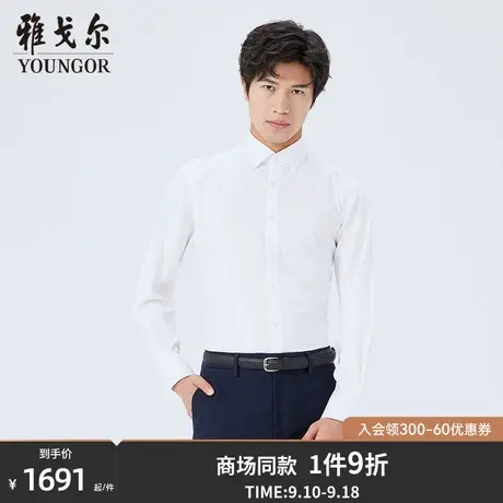 【商场同款】雅戈尔男士长袖衬衫秋季新款官方商务休闲衬衫S3489图片
