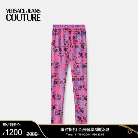 【甄选折扣】VERSACE JEANS COUTURE 女士Logo Couture紧身裤图片