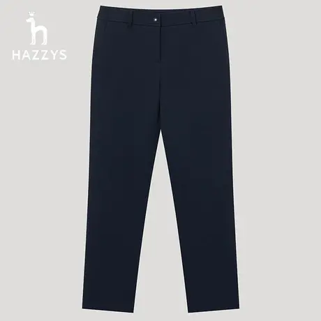 【商场同款】Hazzys哈吉斯修身小脚裤女士秋季新款时尚直筒休闲裤图片