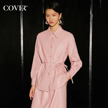 【昕怡粉丝专享】恩裳COVER环保皮易打理风琴位衬衫图片