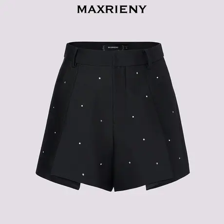 【奥莱】MAXRIENY精致复古感A摆裙裤修身显瘦裤子短裤女图片