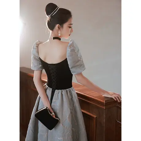 轻奢艺考生晚礼服女2023新款小众高级感公主风在逃公主年会主持人图片