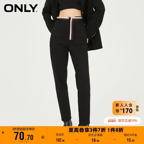 ONLY奥莱夏季直筒简约显瘦西装裤百搭休闲裤女图片
