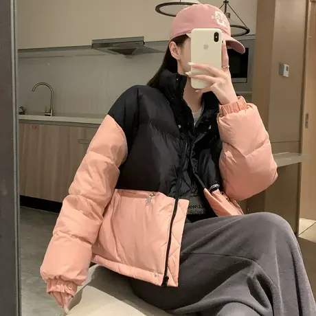 唐狮羽绒服女短款冬季新款爆款冬装外套小个子时尚好看面包服图片