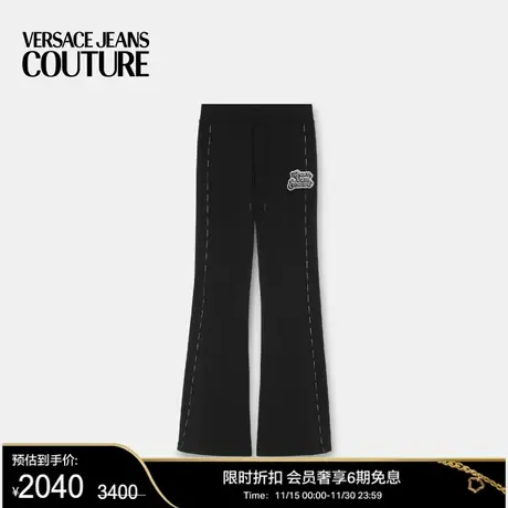 【限时优惠】VERSACE JEANS COUTURE 女士 Logo 喇叭运动裤图片