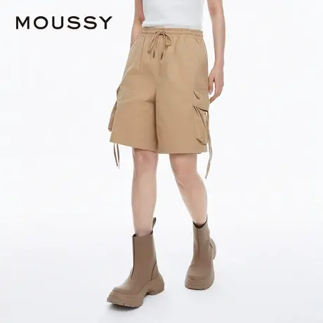 MOUSSY 夏季新品街头男友风工装裤五分休闲裤女028HA430-1811图片