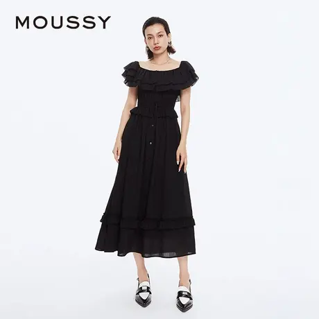 【明星同款】MOUSSY 夏季海边度假风连衣裙028HSZ30-1641图片