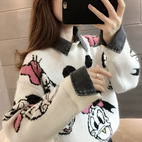 毛衣女装2024年新款春秋季女士春款春装宽松外穿上衣打底衫洋气潮图片