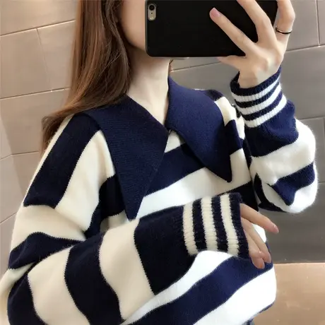 毛衣女装2024年新款春秋季女士春款春装宽松外穿上衣打底衫洋气潮图片