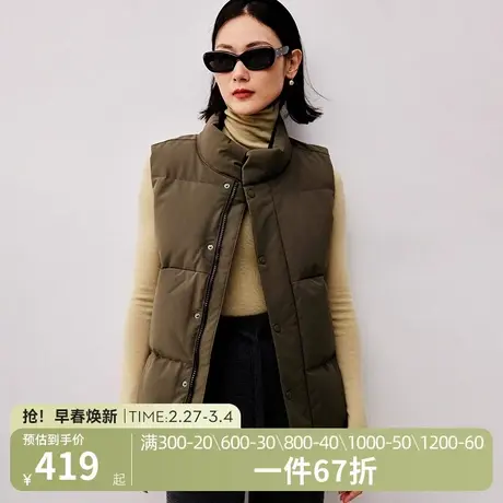 小虫山系时尚风「温柔铠甲」羽绒时髦精叠穿85鸭绒马甲外套羽绒服图片