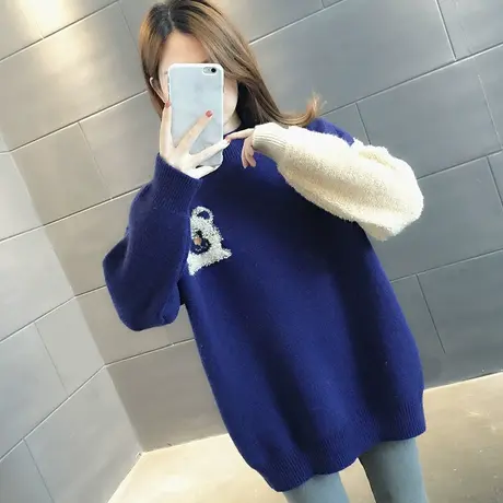 毛衣女装2024新款春秋季春款春装女士宽松毛衣裙外穿打底衫中长款图片