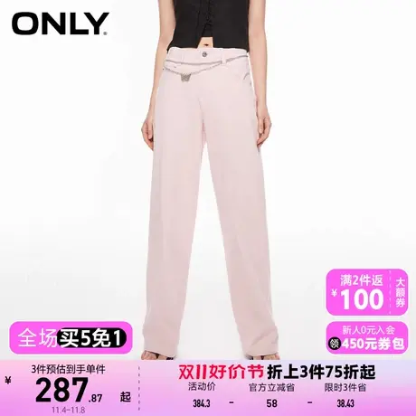 【上新】ONLY奥莱潮流百搭高腰显瘦直筒老爹牛仔裤女图片