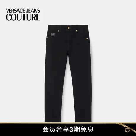 【6期免息】VERSACE JEANS COUTURE 女士Logo刺绣牛仔裤图片