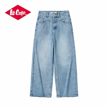 Lee Cooper/李库珀 水洗复古牛仔裤女2025夏季新款透气潮流直筒裤图片