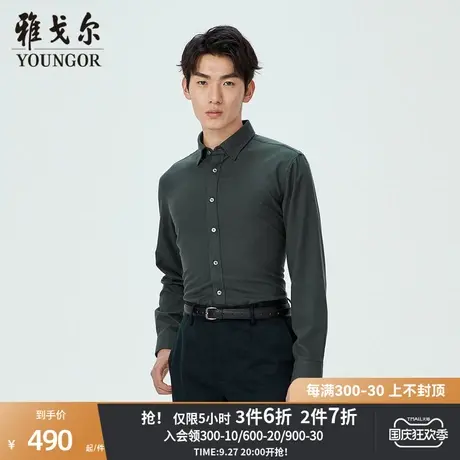 【商场同款】雅戈尔男士衬衫秋冬新款官方商务休闲长袖衬衫S3903商品大图