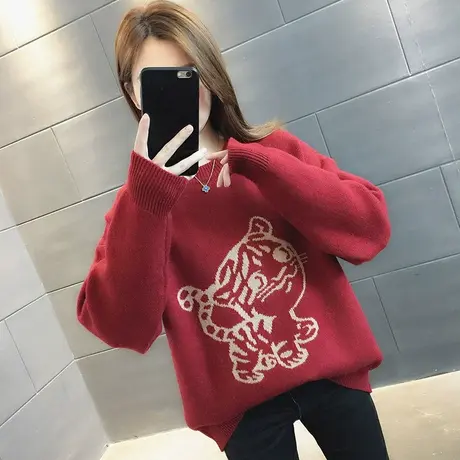 毛衣女装2024年新款春秋季女士春款春装宽松外穿上衣打底衫洋气潮图片