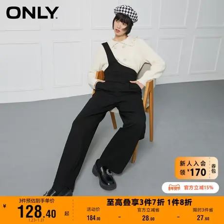 【上新】ONLY奥莱夏季时尚百搭高腰显瘦背带连体休闲裤女图片