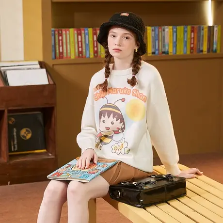 妖精的口袋高腰a字毛呢半身裙女2024春季新款小个子显瘦格纹短裙图片