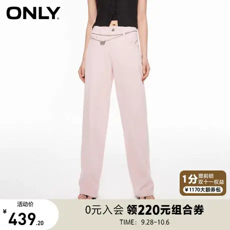ONLY奥莱2023夏季新款潮流百搭高腰显瘦直筒老爹牛仔裤图片