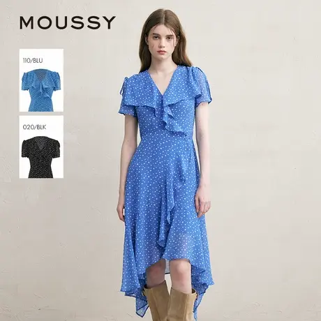【呼呼专享】MOUSSY 法式度假风不规则茶歇裙连衣裙028ISZ30-3031图片