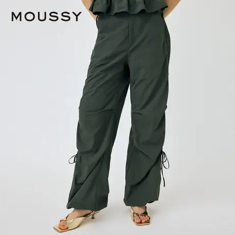 MOUSSY 夏季欧美风绑带系带工装抽绳休闲裤010HS631-0821图片