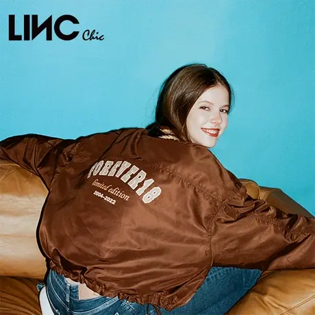LINC金羽杰羽绒服女2023秋冬季新款复古学院轻薄反季断码女款夹克图片