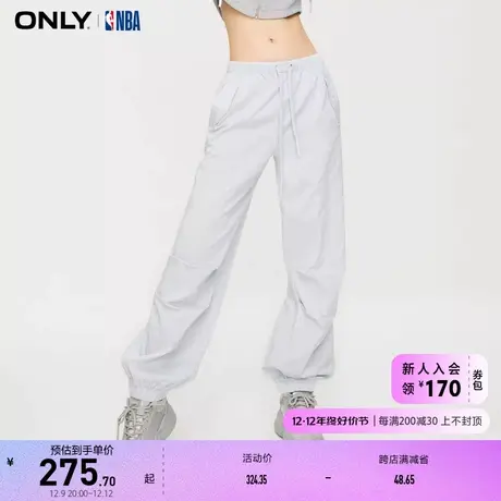 ONLY奥莱NBA联名百搭休闲直筒卫裤休闲裤女图片