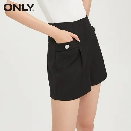 ONLY奥莱夏季时尚含羊毛气质百搭纯色显瘦休闲短裤女图片