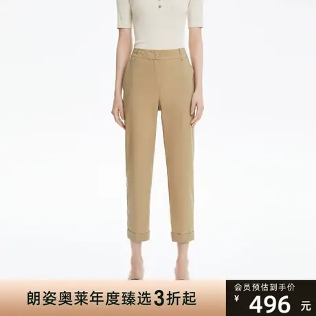 朗姿/LANCY女装裤子夏季新款女设计感薄款女高级显瘦商场同款图片