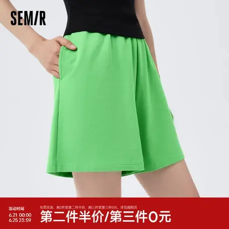 [大森]森马短裤女柔软亲肤家居服宽松睡裤夏季新款透气凉快舒适潮图片