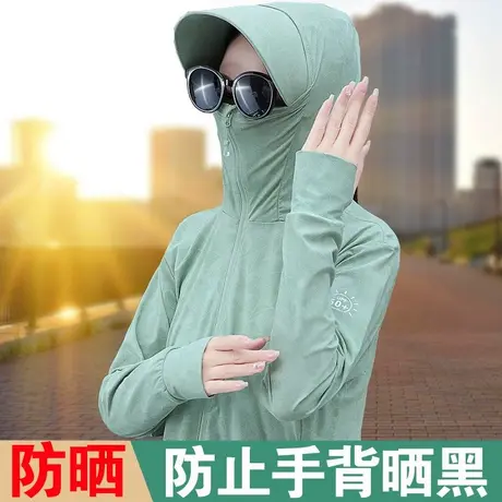 恋上17号大帽檐防晒衣女2023新款夏季户外骑车防紫外线防晒服外套图片