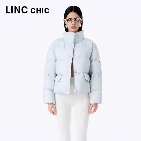 LINCCHIC金羽杰羽绒服女2023秋冬新品轻体泡芙超轻加厚短款面包服图片