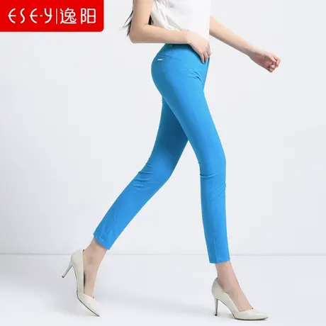 逸阳女裤新款夏季薄款九分裤小脚铅笔裤弹力显瘦百搭休闲裤子1998图片