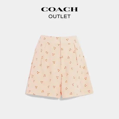 COACH/蔻驰奥莱女士花卉印花短裤图片