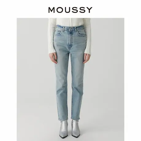 MOUSSY 丹宁风经典水洗铅笔裤小脚口休闲牛仔裤女010GAA12-2730图片