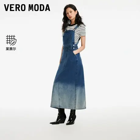 Vero Moda连衣裙2024春季新款休闲舒适含棉背带牛仔裙女图片