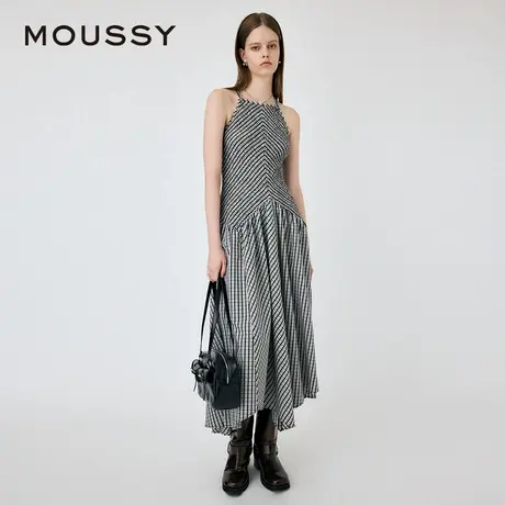 MOUSSY 夏季新品气质淑女风马赛克吊带连衣裙010HAS33-2101图片